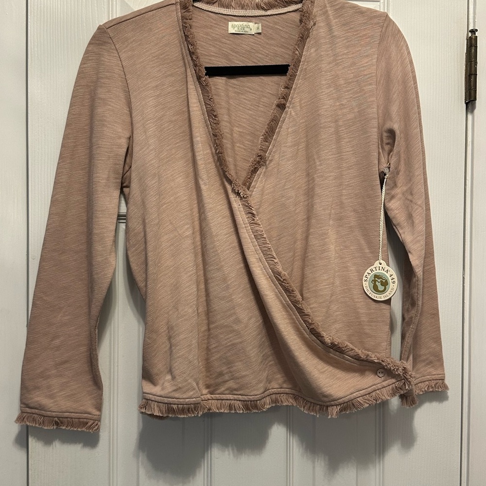 Spartina 449 Women's Cardigan in Blush Pink